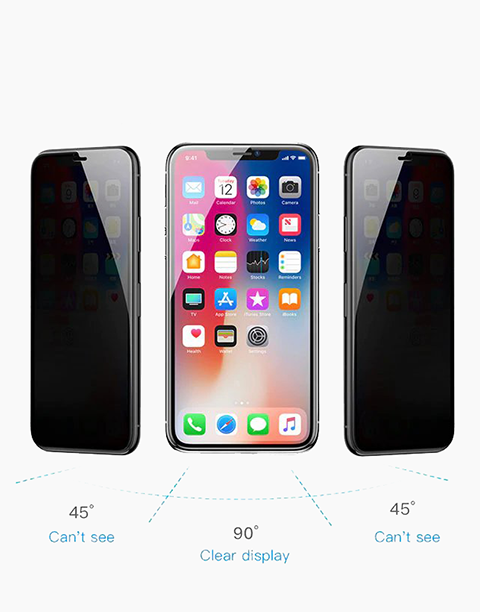 Baseus 0.23mm Anti-peeping Tempered Arc-surface For iPhone X-Xs----Ennap.com