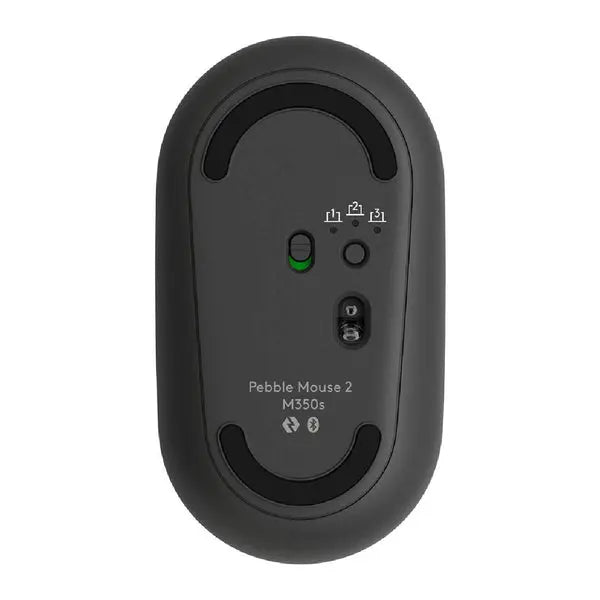 Logitech M350s Pebble2 Modern Slim and Silent Wireless and Bluetooth Mouse 