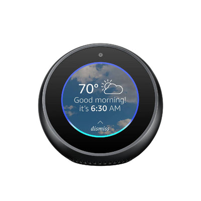 Amazon Speaker Echo Spot With Screen 2.5" Screen Voice-Control-Enabled Bluetooth and Wi-Fi Built-In