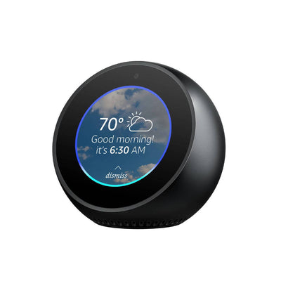 Amazon Speaker Echo Spot With Screen 2.5" Screen Voice-Control-Enabled Bluetooth and Wi-Fi Built-In