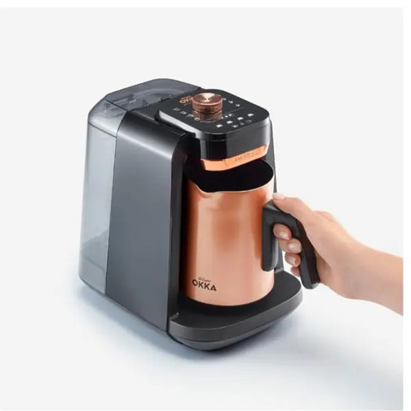 Okka Arzum Rich Spin Pro Plus OK0038-0400, Turkish Coffee Machine, 2-Pin Plug - Copper 
