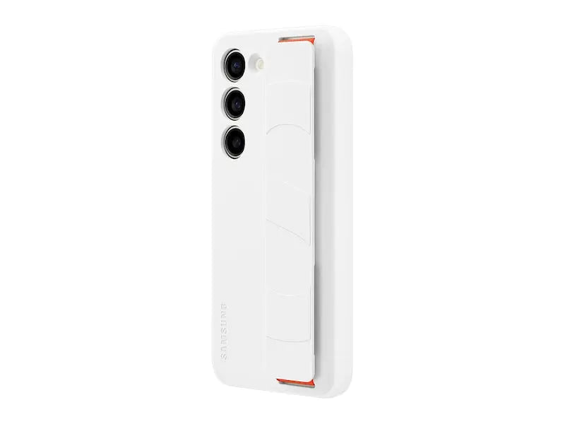 Samsung Galaxy S23 Silicone Grip Case-Color: White---Ennap.com