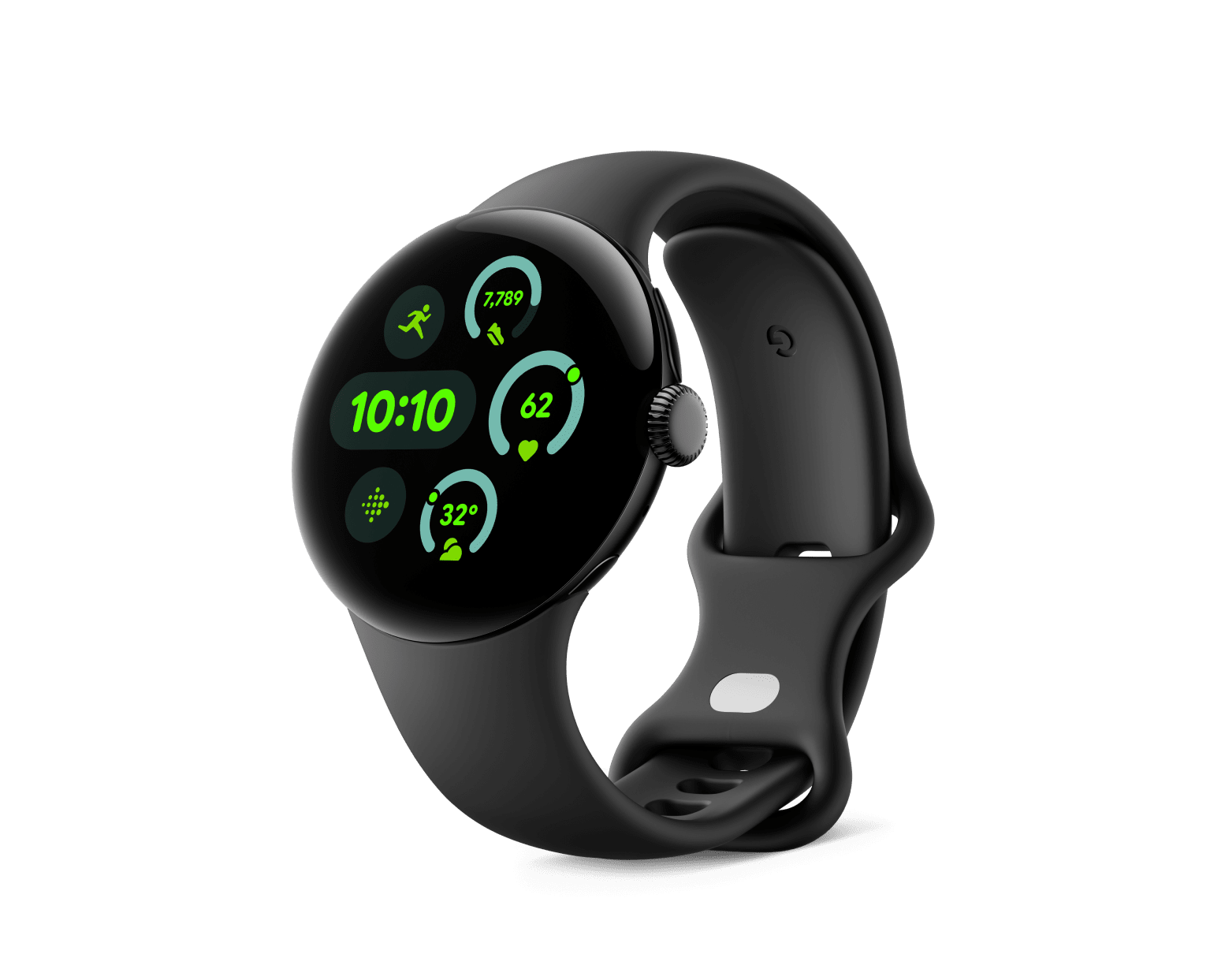 Google Pixel Watch 3-Size: 41mm-Color: Matte Black / Obsidian--Ennap.com