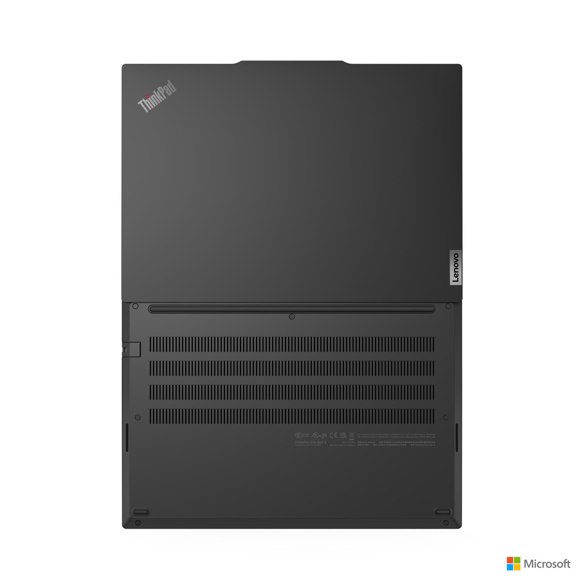 LENOVO ThinkPad E14 Gen 6 Laptop - Intel Core Ultra 7 155H, 16GB DDR5, 512GB SSD, Intel Arc Graphics, 14-inch WUXGA, Dos