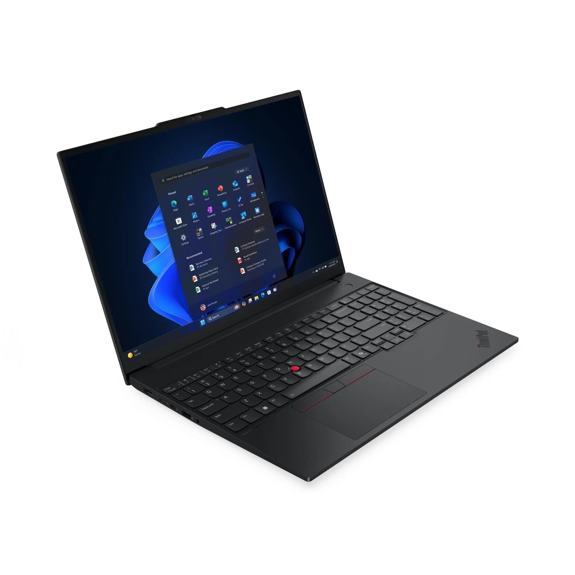 LENOVO ThinkPad E16 Gen 3 Laptop - Intel Core 7 255H, 16GB DDR5, 512GB SSD, Intel Arc, 16-inch WUXGA, DOS - Bag