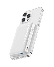 Anker 334 MagGo Battery (PowerCore 10K) - Anker 334 MagGo Battery (PowerCore 10K) - Shill White Ennap.com