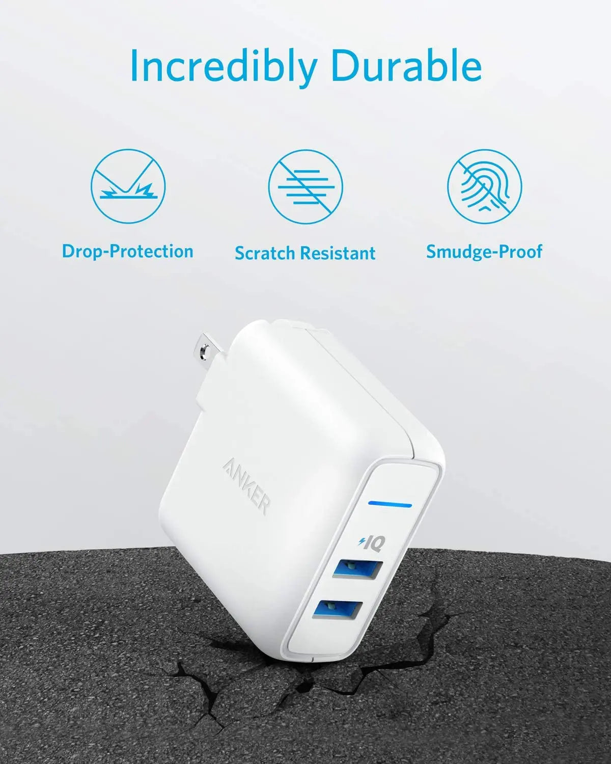 ANKER PowerPort Elite 2 Wall Charger with PowerIQ 24W----Ennap.com