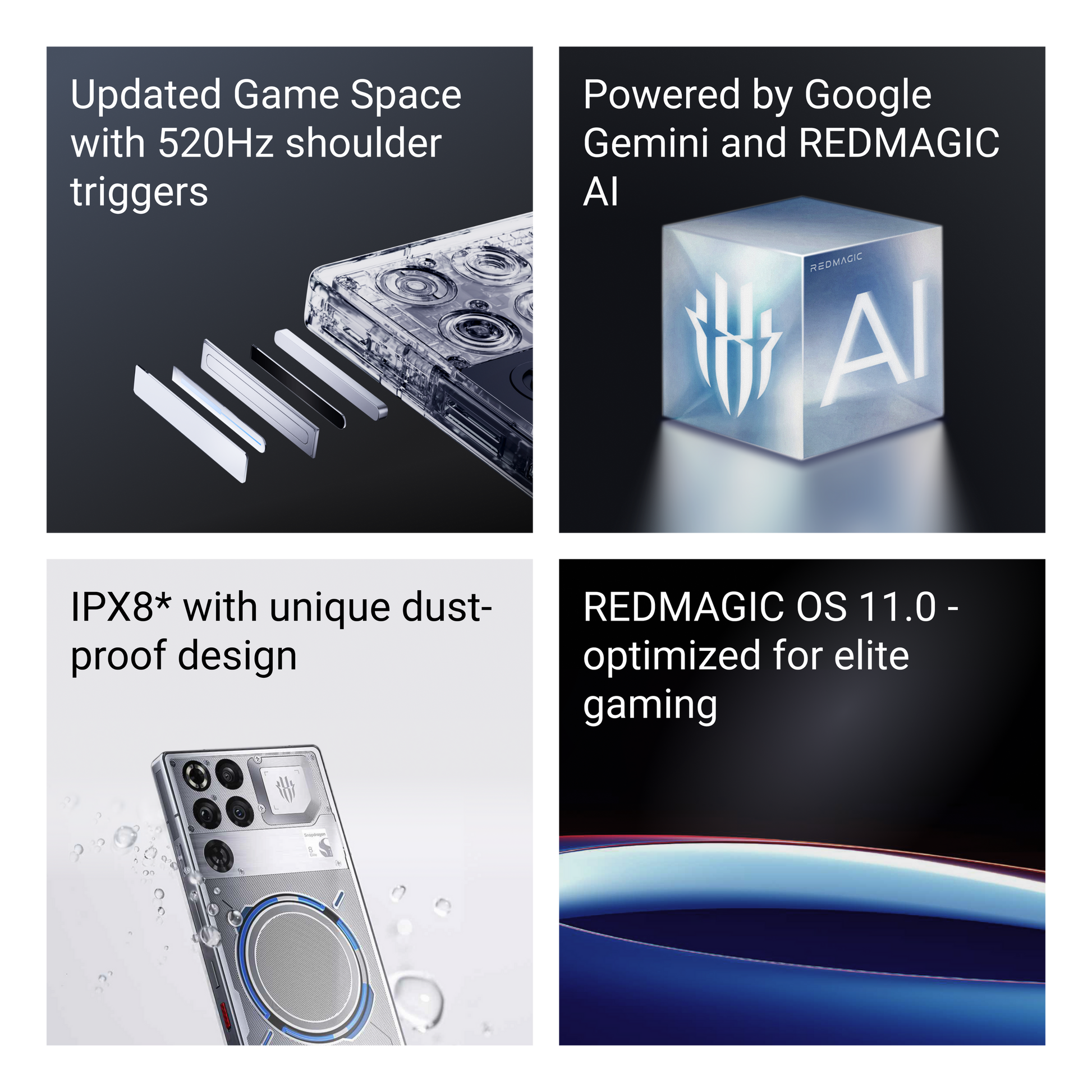 ZTE Redmagic 11 Pro Gaming Smartphone,Storage Capacity: 12GB + 256GB,Color: Subzero,Ennap.com