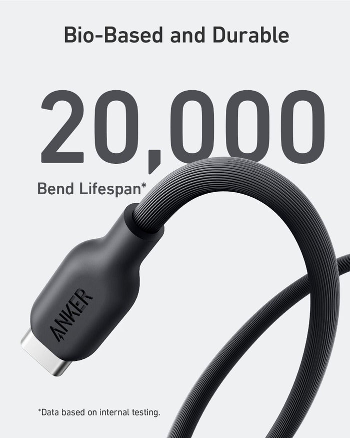 Anker 544 Bio-Based Cable 140W (USB-C to USB-C)-Size: 0.9m---Ennap.com