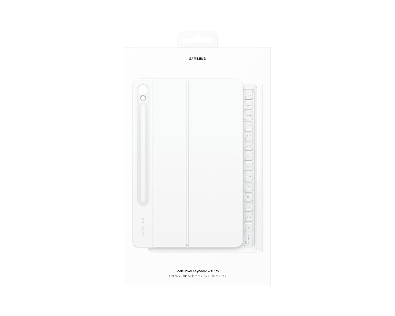 جراب كيبورد نحيف Tab Book Cover Slim لجهاز سامسونج S9 Ultra, S10 Ultra - مزود بمفتاح AI