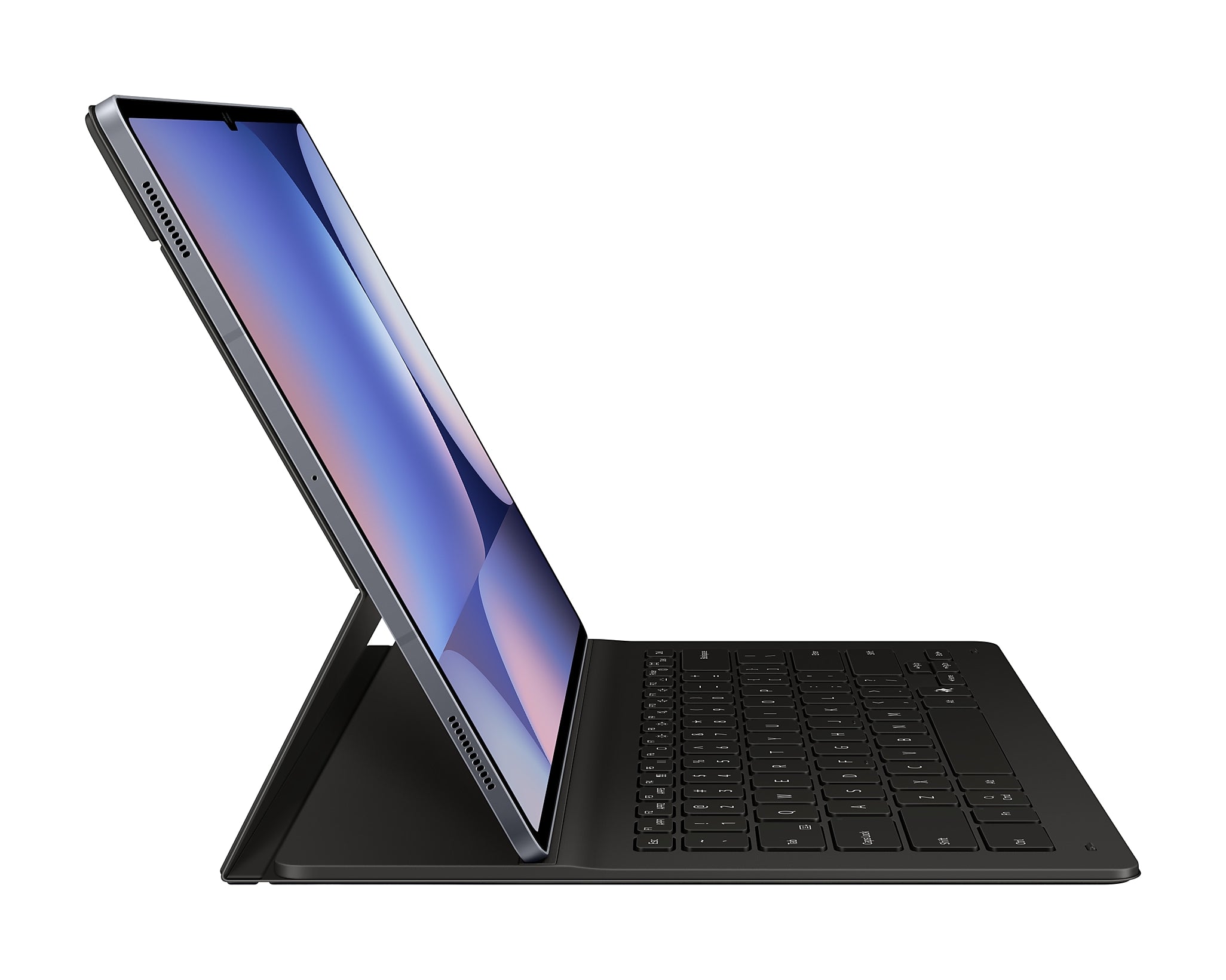 Samsung Galaxy Tab Book Cover Keyboard Slim for S9 Ultra, S10 Ultra - Samsung Galaxy Tab Book Cover Keyboard Slim for S9 Ultra, S10 Ultra - Black / Arabic - English Ennap.com