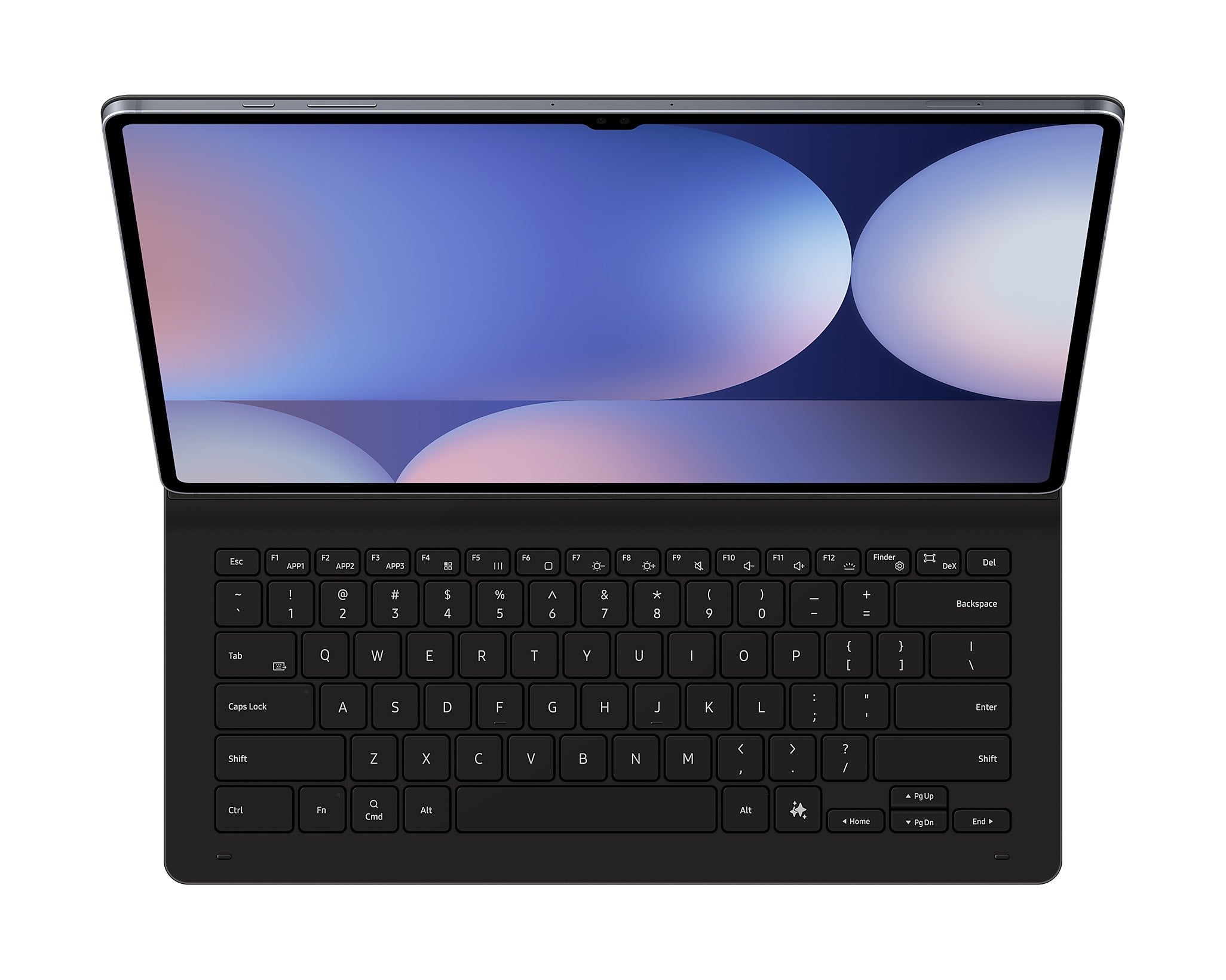 Samsung Galaxy Tab Book Cover Keyboard Slim for S9 Ultra, S10 Ultra - Samsung Galaxy Tab Book Cover Keyboard Slim for S9 Ultra, S10 Ultra - Black / Arabic - English Ennap.com