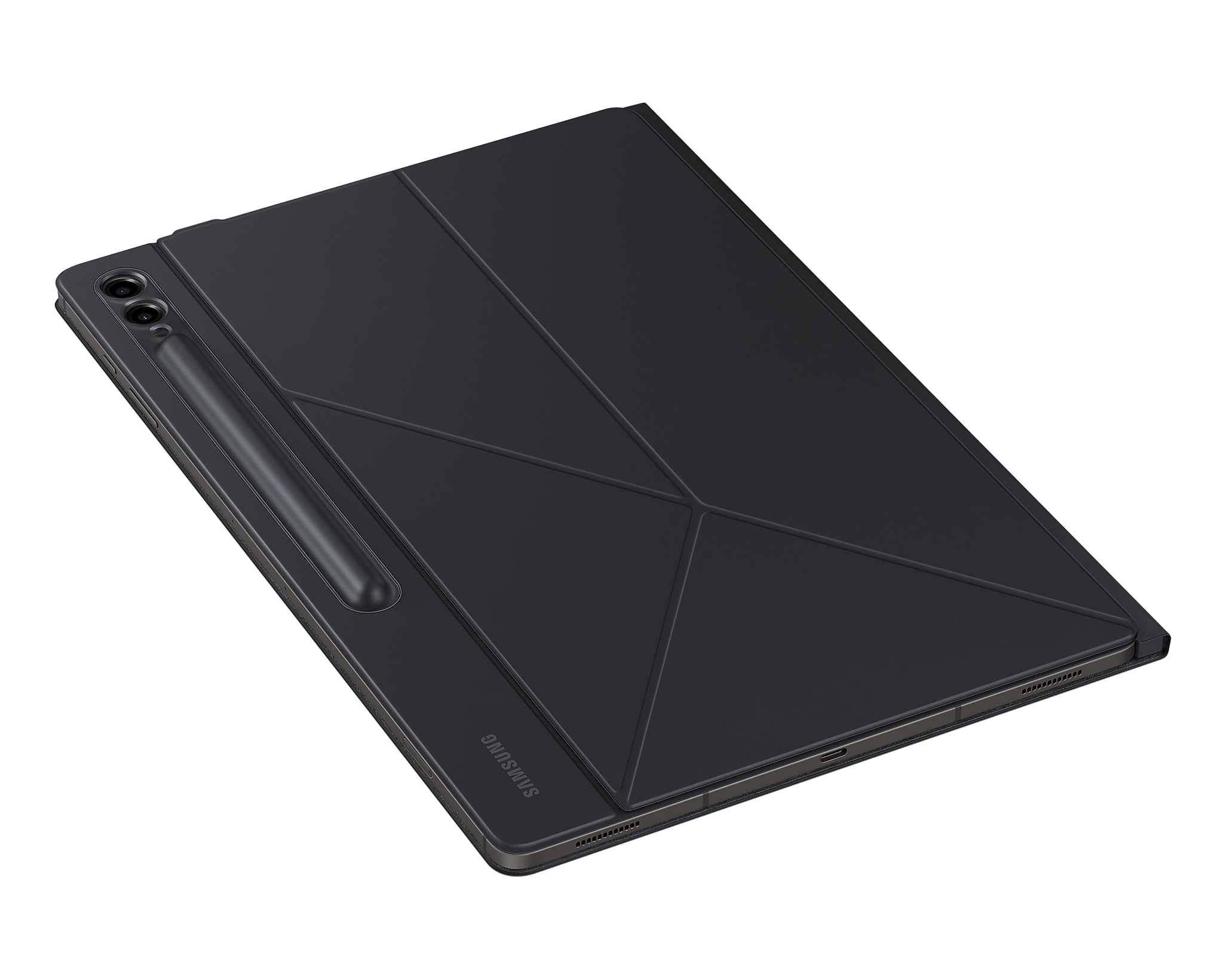 Samsung Galaxy Tab S9 Ultra Smart Book Cover - Samsung Galaxy Tab S9 Ultra Smart Book Cover - Black Ennap.com