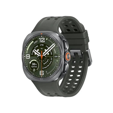 Samsung Galaxy Watch Ultra 2 LTE in Titanium Silver front view showing the display and band