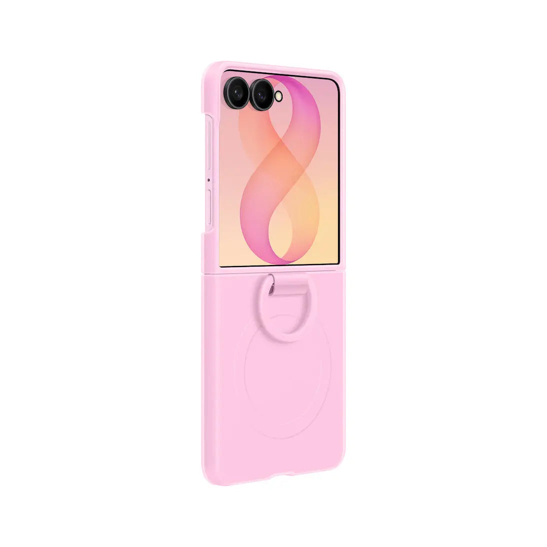 جراب Samsung Galaxy Z Flip8 السيليكون بحلقة إصبع مغناطيسي