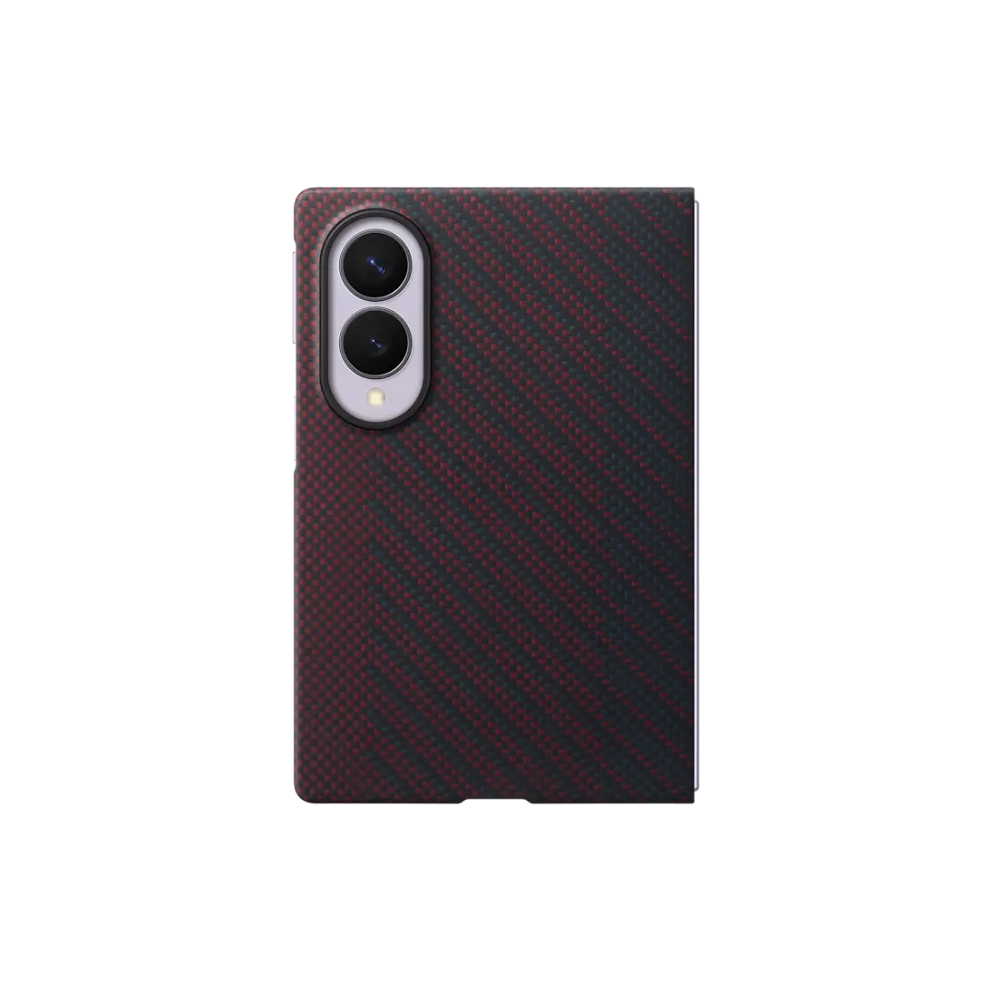 Samsung Galaxy Z Fold 8 Carbon Magnet Case in Violet rear view on the folded phone
