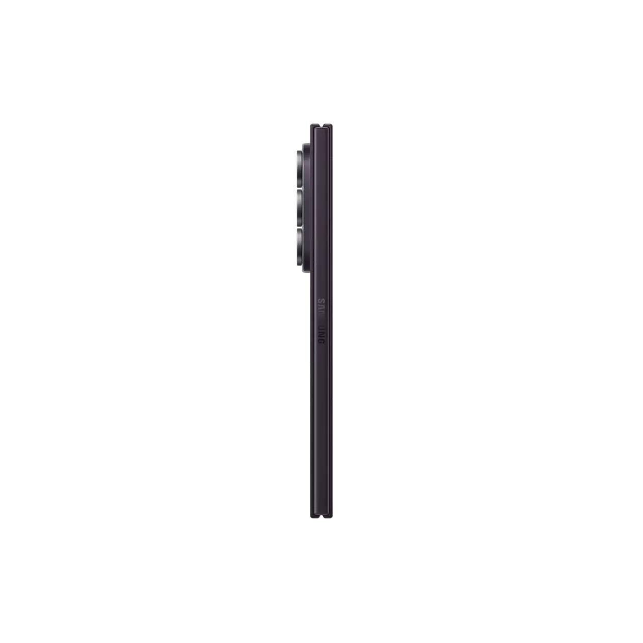 Samsung Galaxy Z Fold 8 Ultra 5G in Violet Shadow folded side profile
