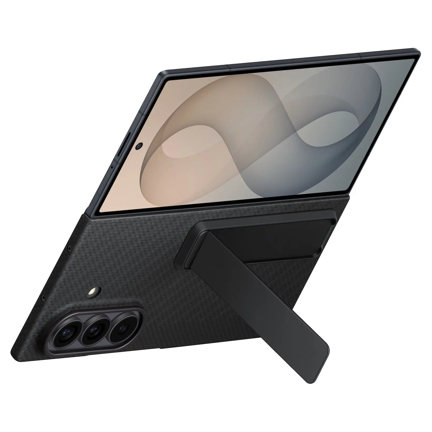 جراب Samsung Galaxy Z Fold8 Ultra الكربوني بحامل مدمج