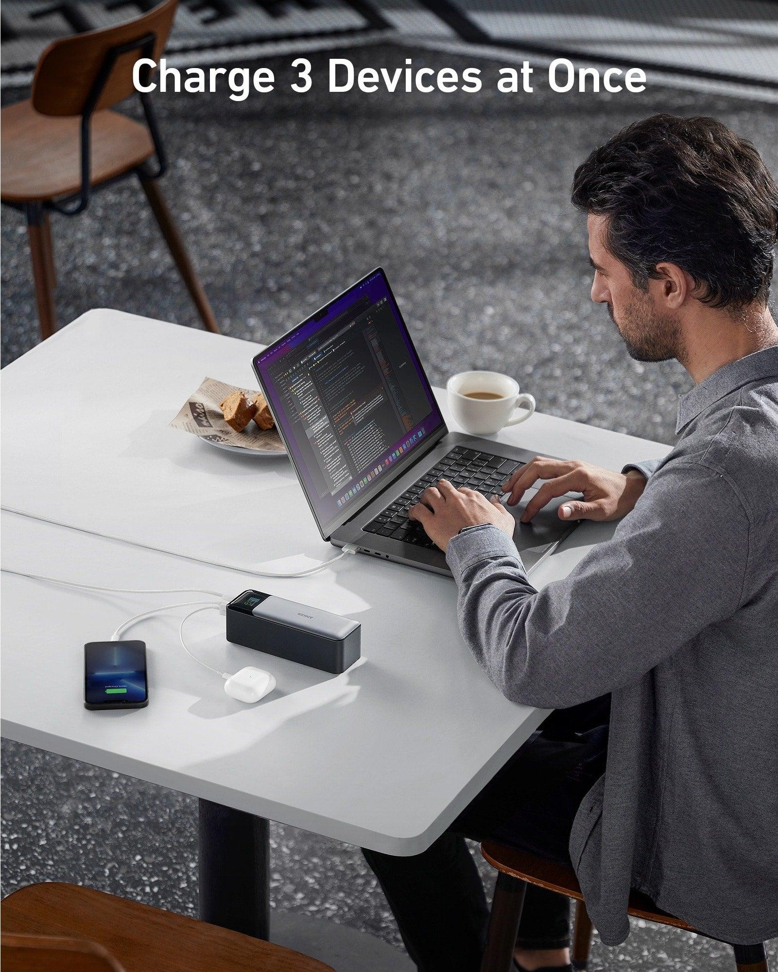 Anker 737 Power Bank (PowerCore 24K) 24000mAh, 140W, 3-port Portable Charger - Anker 737 Power Bank (PowerCore 24K) 24000mAh, 140W, 3-port Portable Charger - Default Title Ennap.com