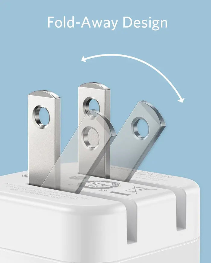 شاحن انكر PowerPort III Cube بقدرة 20 واط بقابس US بأرجل قابلة للطي