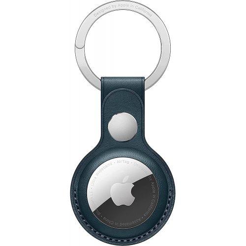 Apple AirTag Leather Key Ring - Apple AirTag Leather Key Ring - Baltic Blue Ennap.com