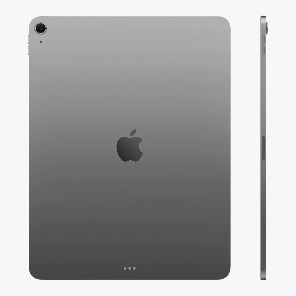 Apple iPad Air M4 13-inch Space Gray back and side view