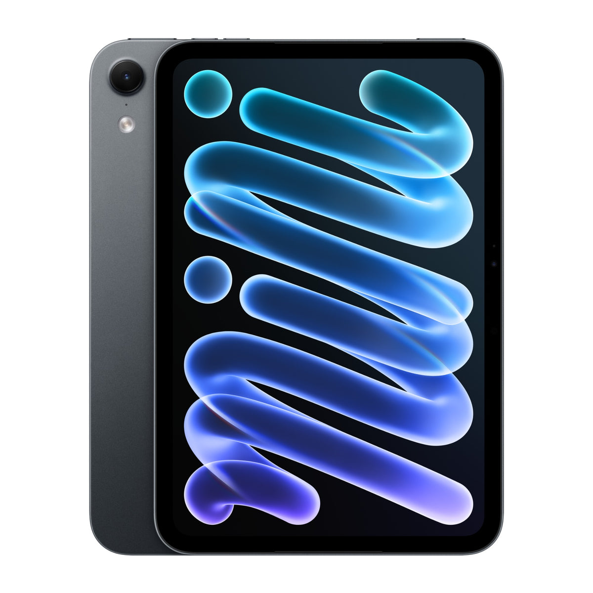 ايباد ميني A20 Pro من ابل نسخة Wi-Fi بلون Midnight من الأمام والخلف