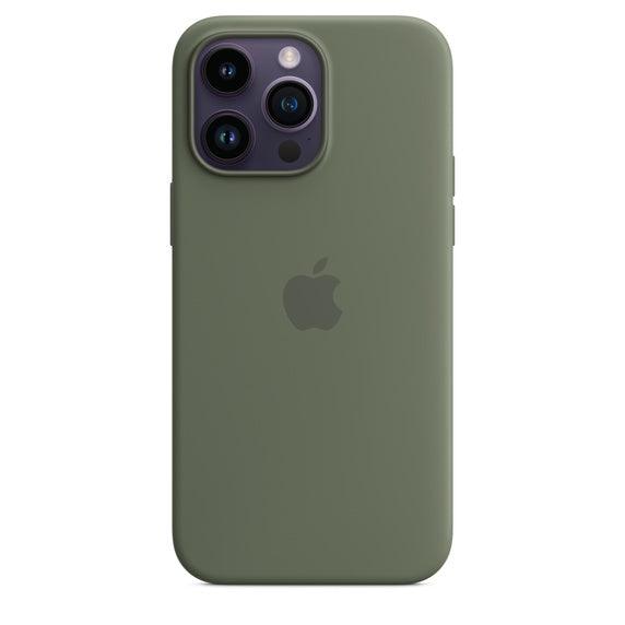 Apple iPhone 14 Pro Max MagSafe Silicone Case-Color: Olive---Ennap.com