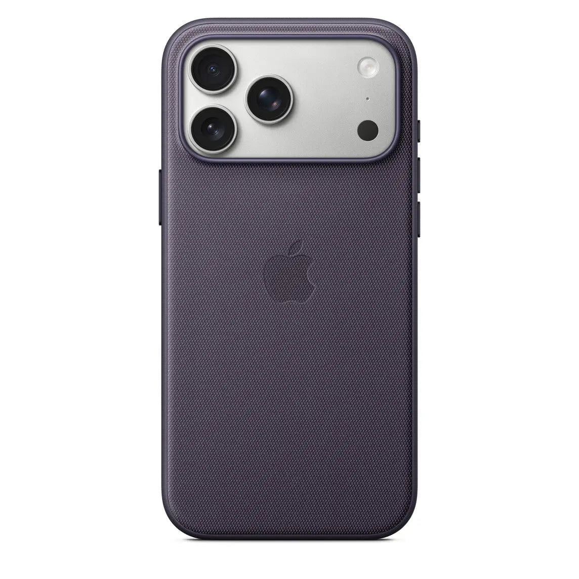 جراب ابل TechWoven لايفون 17 برو ماكس مع MagSafe باللون Purple على ايفون 17 برو ماكس بلون Silver، منظر خلفي
