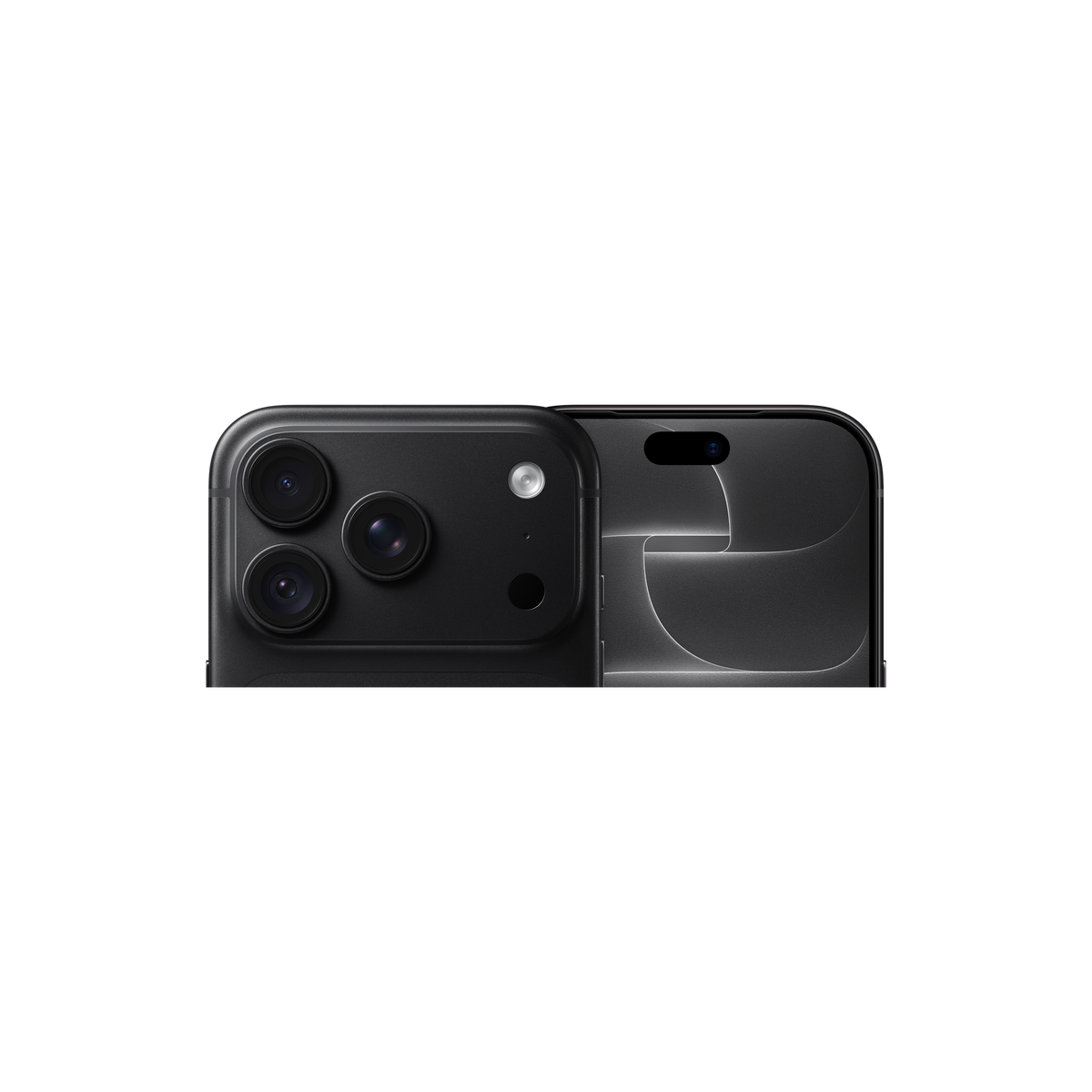 Apple iPhone 18 Pro in Black, camera plateau and display close up