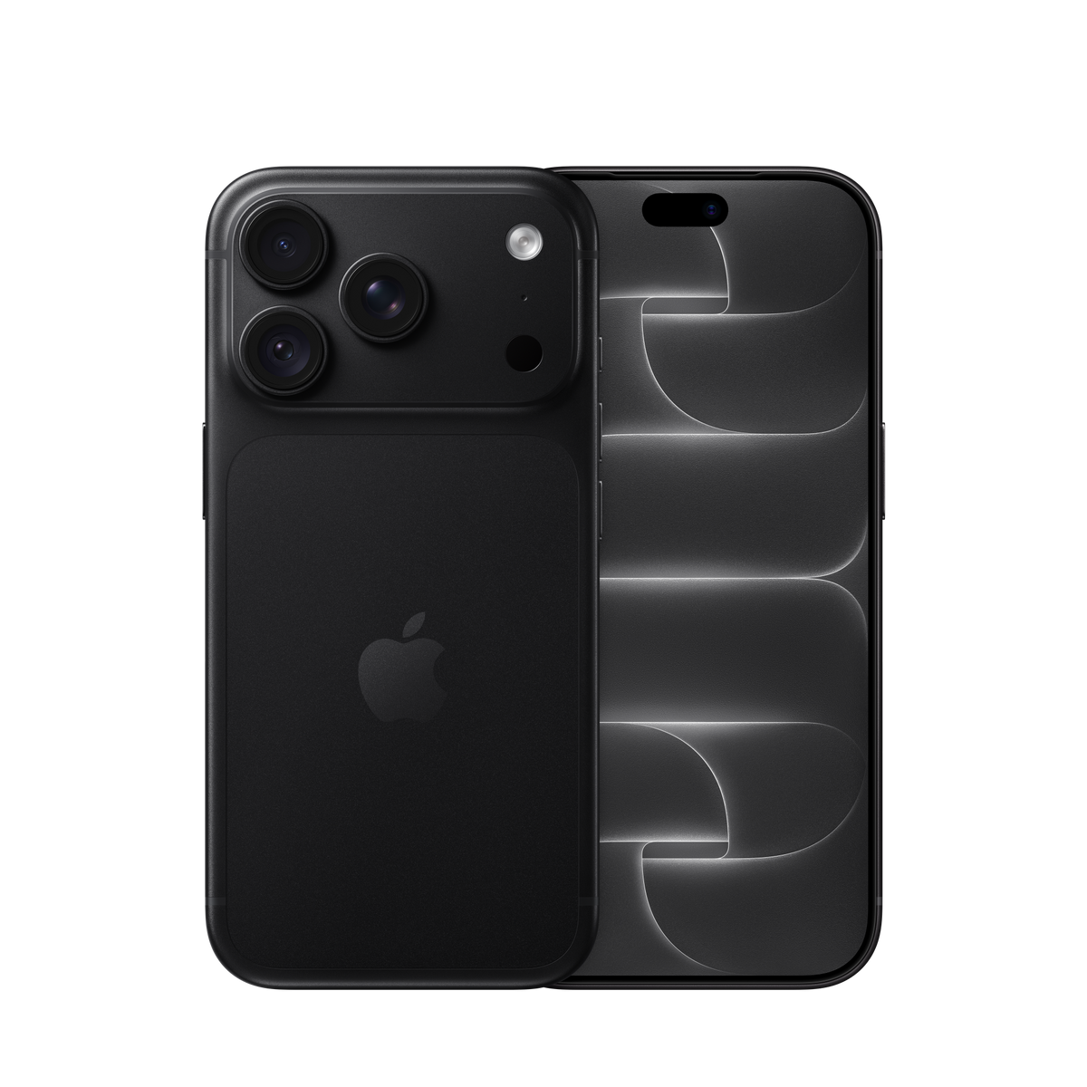 Apple iPhone 18 Pro in Black, front and back