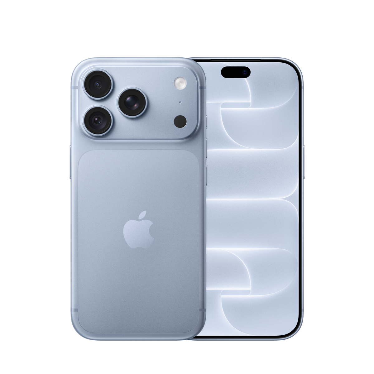 Apple iPhone 18 Pro in Glacier, front and back