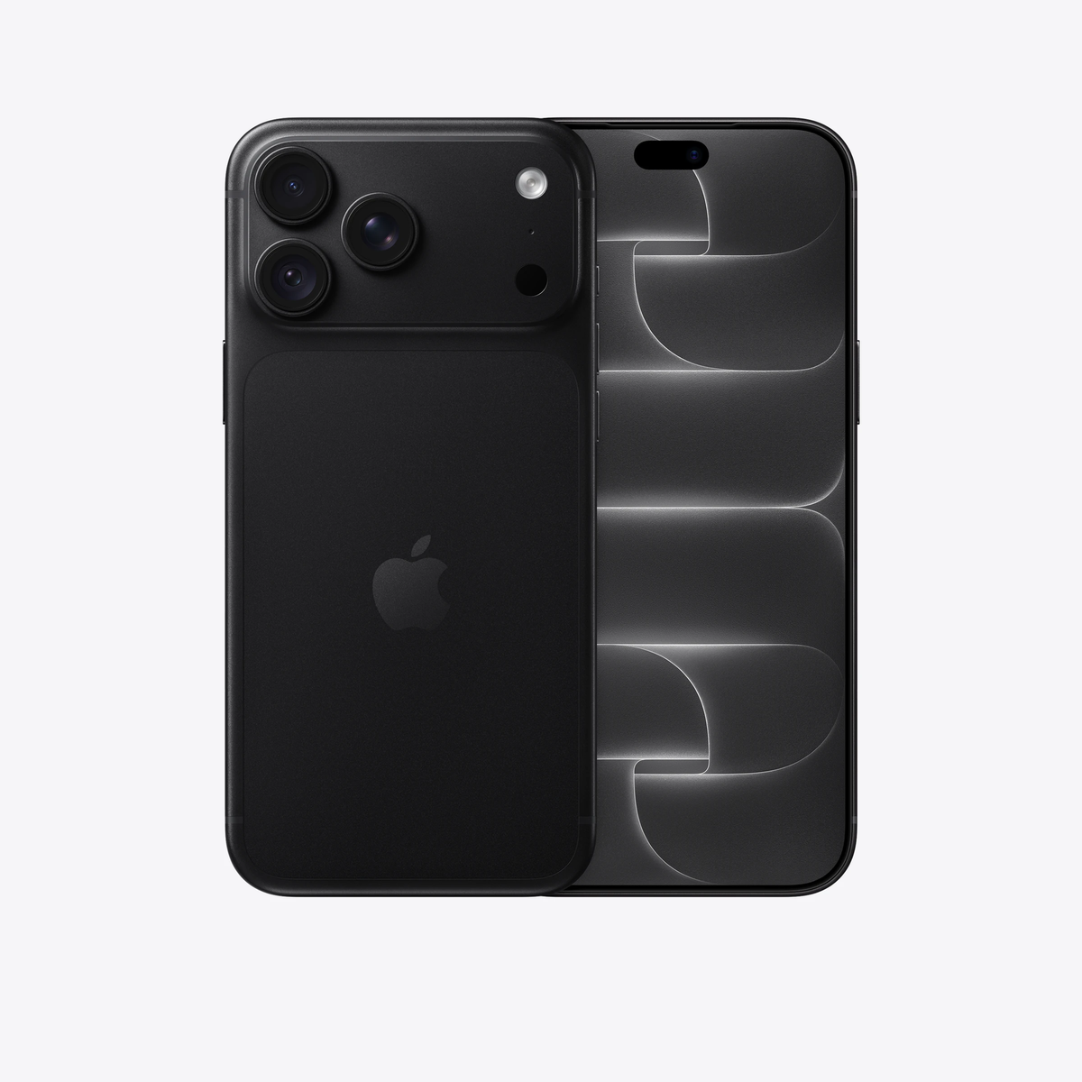 Apple iPhone 18 Pro Max in Black, front and back