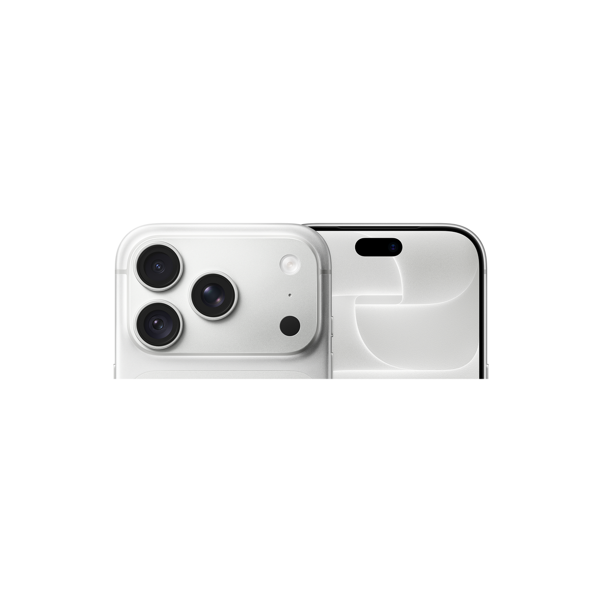 Apple iPhone 18 Pro in Silver, camera plateau and display close up