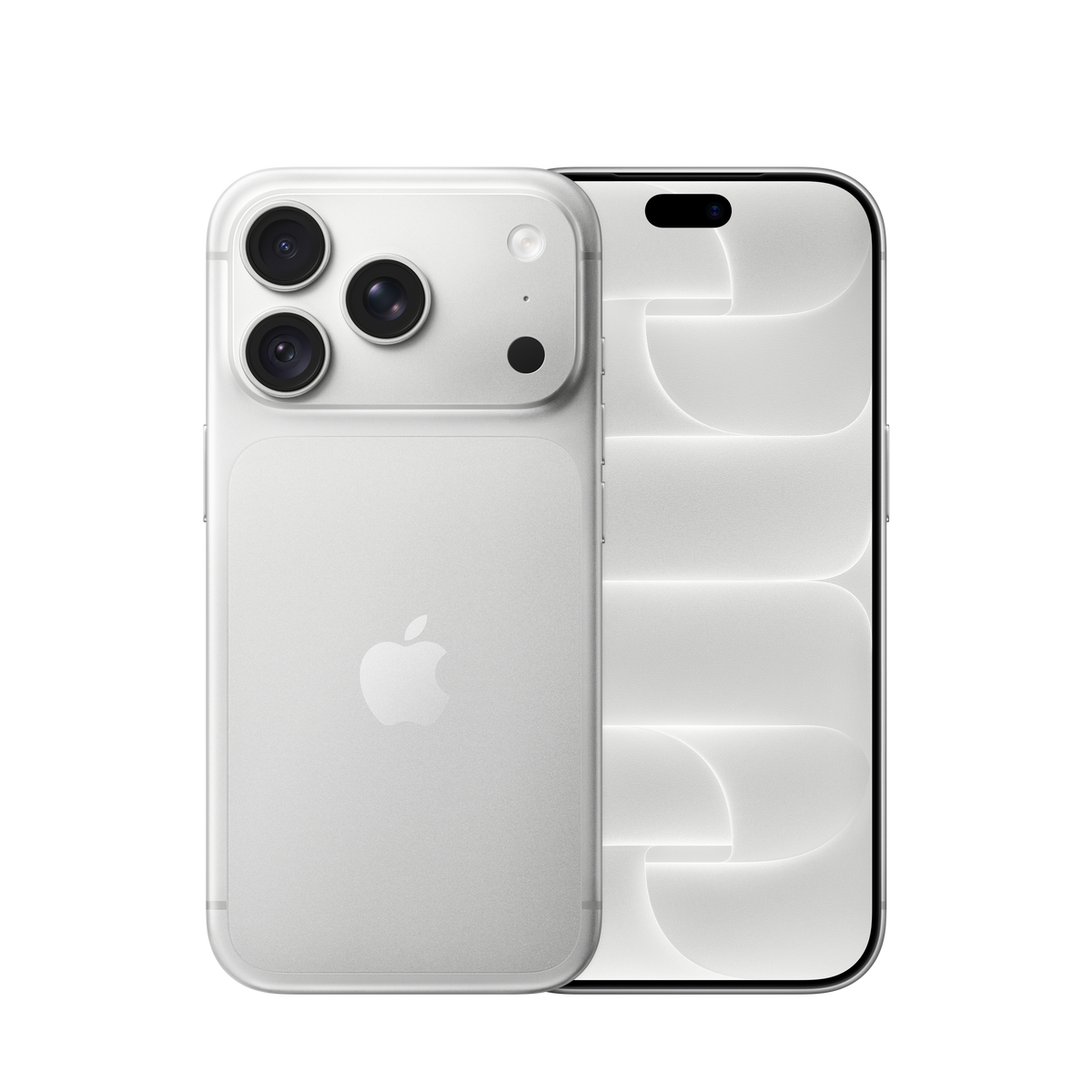 Apple iPhone 18 Pro in Silver, front and back