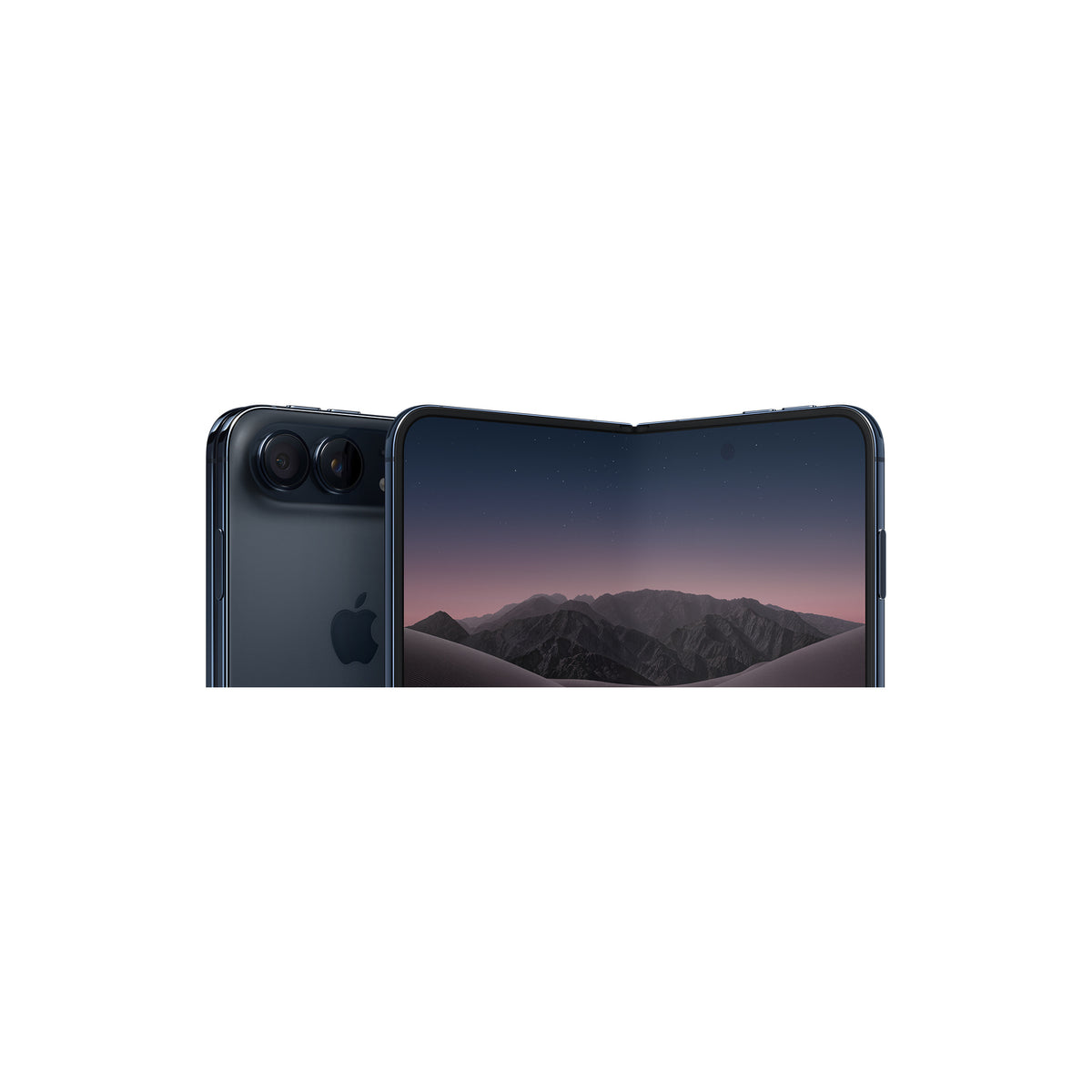 هاتف Apple iPhone Duo بلون Night Sky من الأمام