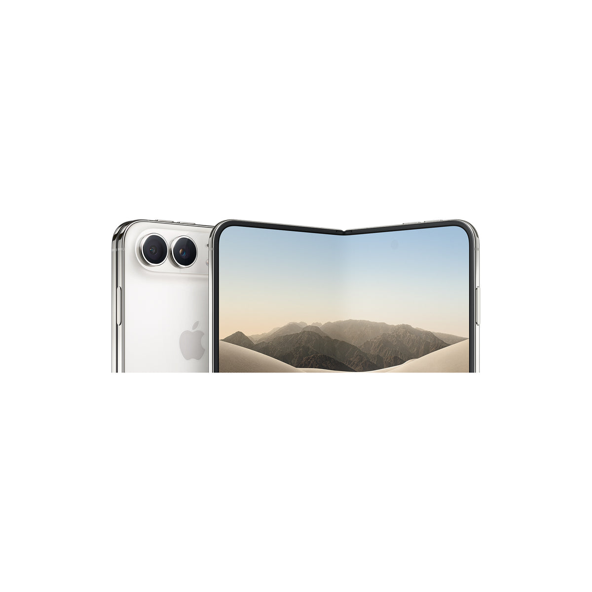 هاتف Apple iPhone Duo بلون Star White من الأمام