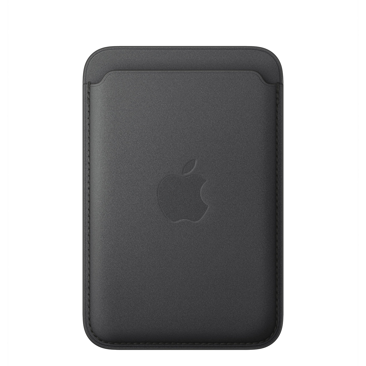 Apple iPhone FineWoven Wallet with MagSafe in Black, front view