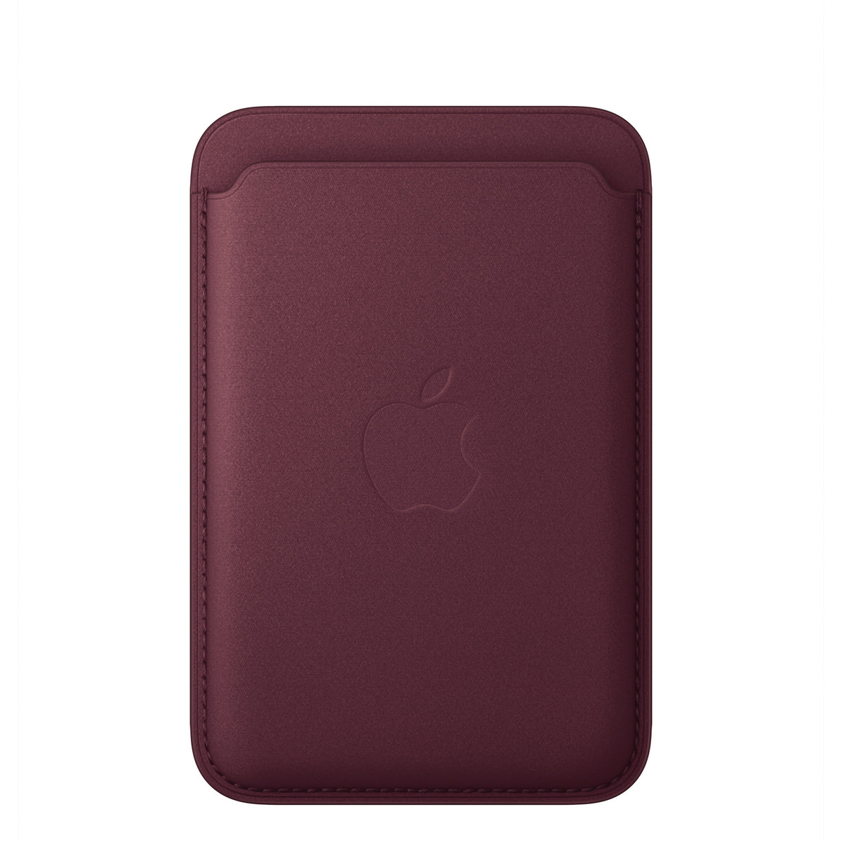 Apple iPhone FineWoven Wallet with MagSafe in Burgundy, front view
