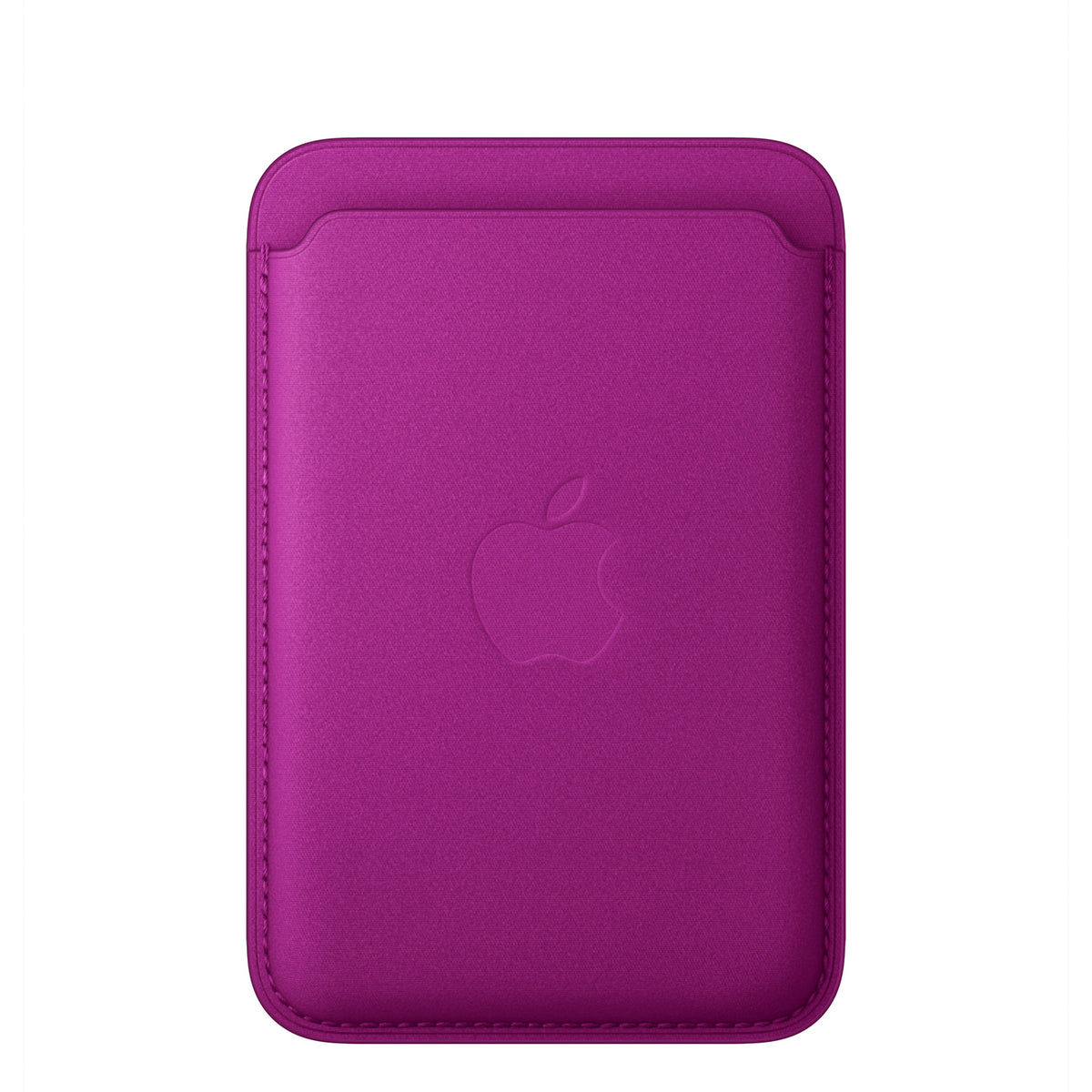 Apple iPhone FineWoven Wallet with MagSafe in Magenta, front view
