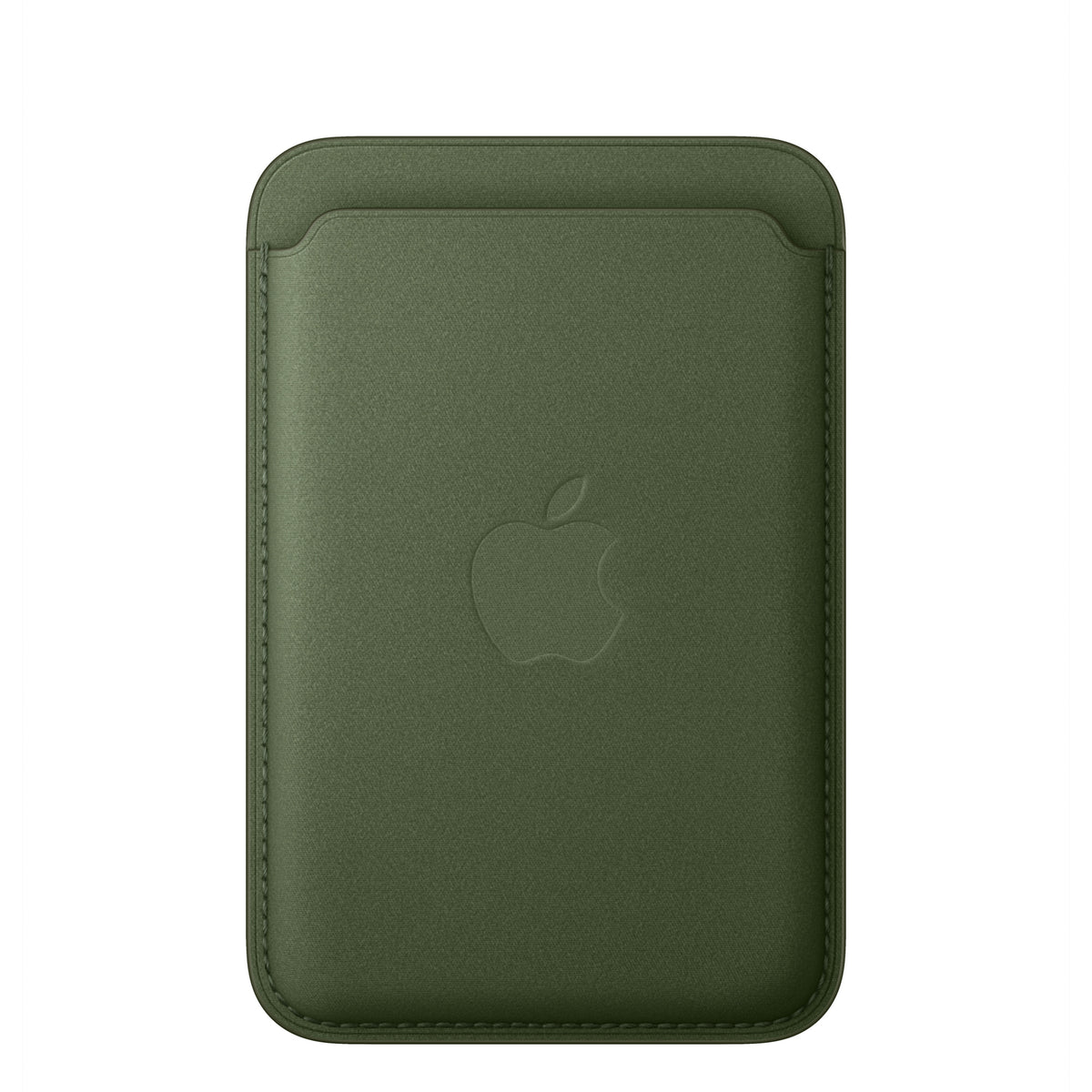 Apple iPhone FineWoven Wallet with MagSafe in Moss, front view