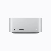 Front of Apple Mac Studio M5 Ultra with two Thunderbolt 5 ports and an SDXC card slot