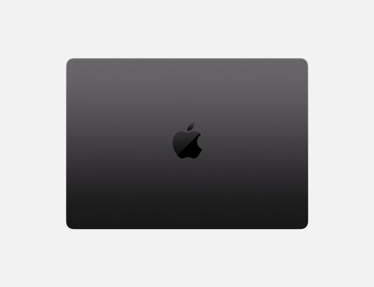 Apple MacBook Pro 14-inch M4 in Space Black, closed, lid view