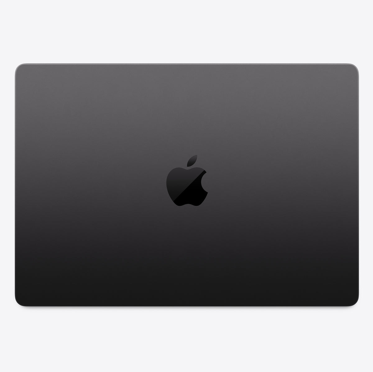 لابتوب Apple MacBook Pro مقاس 14 بوصة بشريحة M5 باللون Space Black، مغلق ويظهر الغطاء