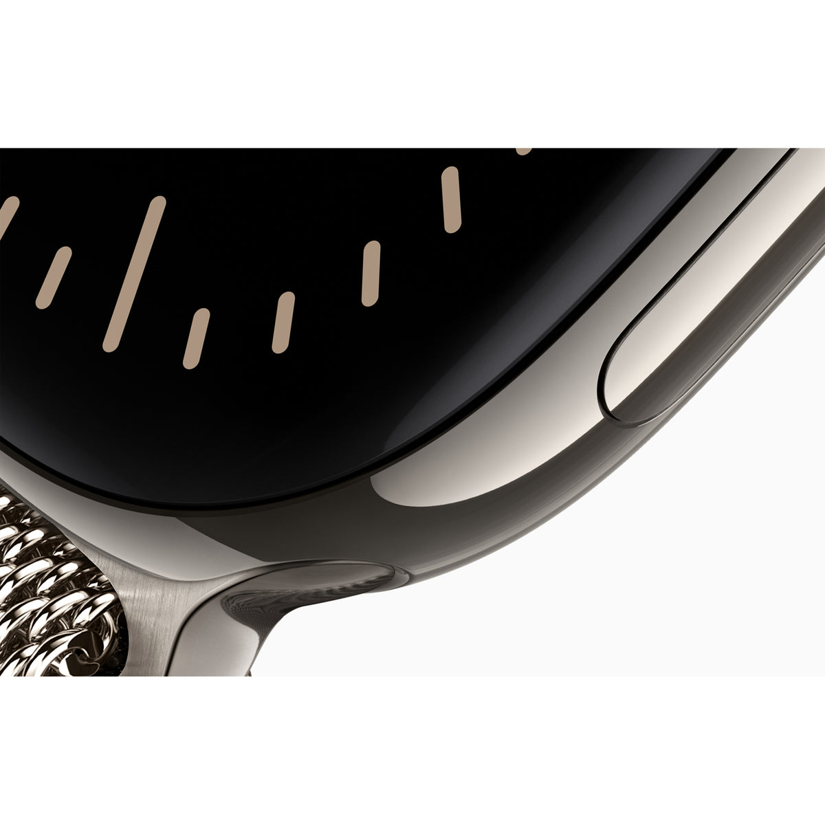 Apple Watch Series 12 titanium case with a Milanese Loop band