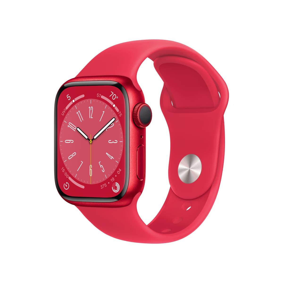 Apple Watch Series 8 Aluminum Case with Sport Band - Apple Watch Series 8 Aluminum Case with Sport Band - 45mm / Red Ennap.com