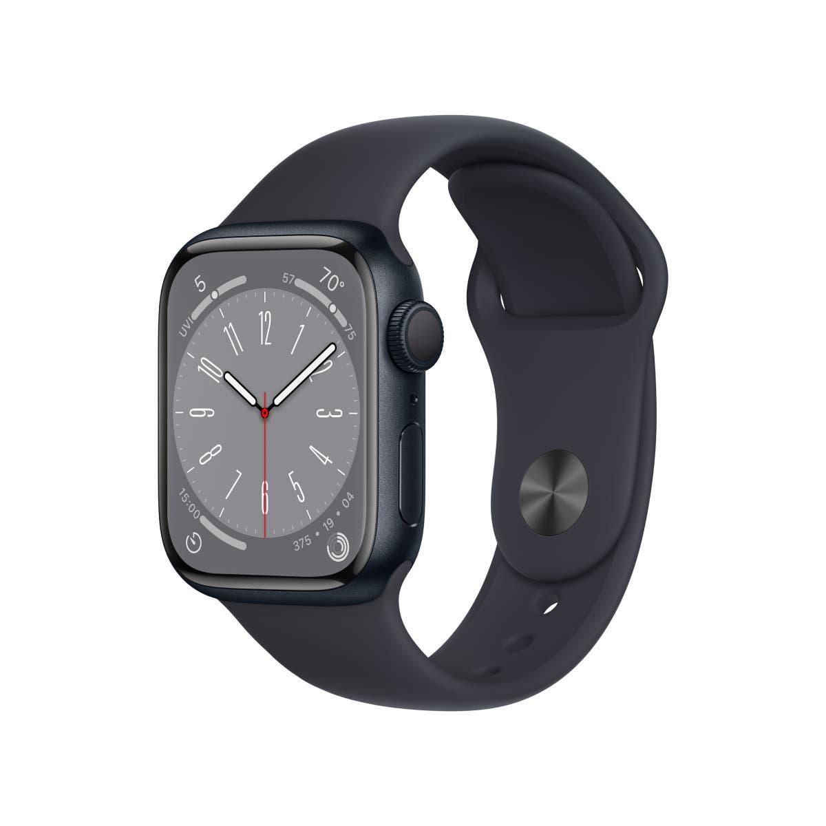 Apple Watch Series 8 Aluminum Case with Sport Band - Apple Watch Series 8 Aluminum Case with Sport Band - 45mm / Midnight Ennap.com