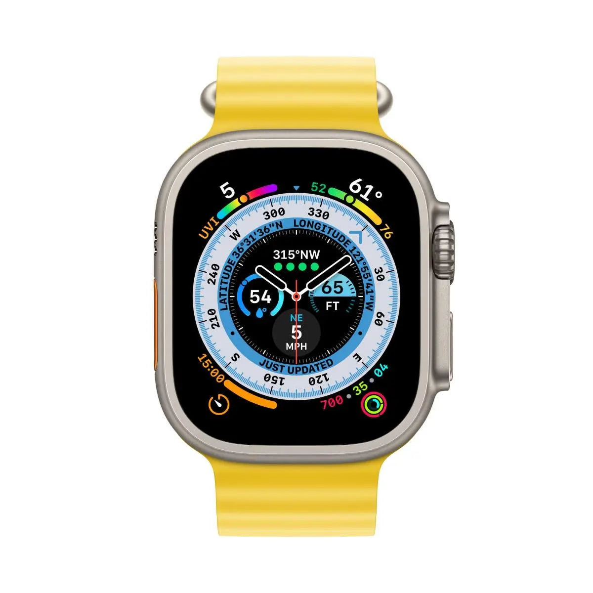 Apple Watch Ultra Titanium Case 49mm-Size: 49mm-Strap Style: Alpine Loop-Color: Green-Ennap.com