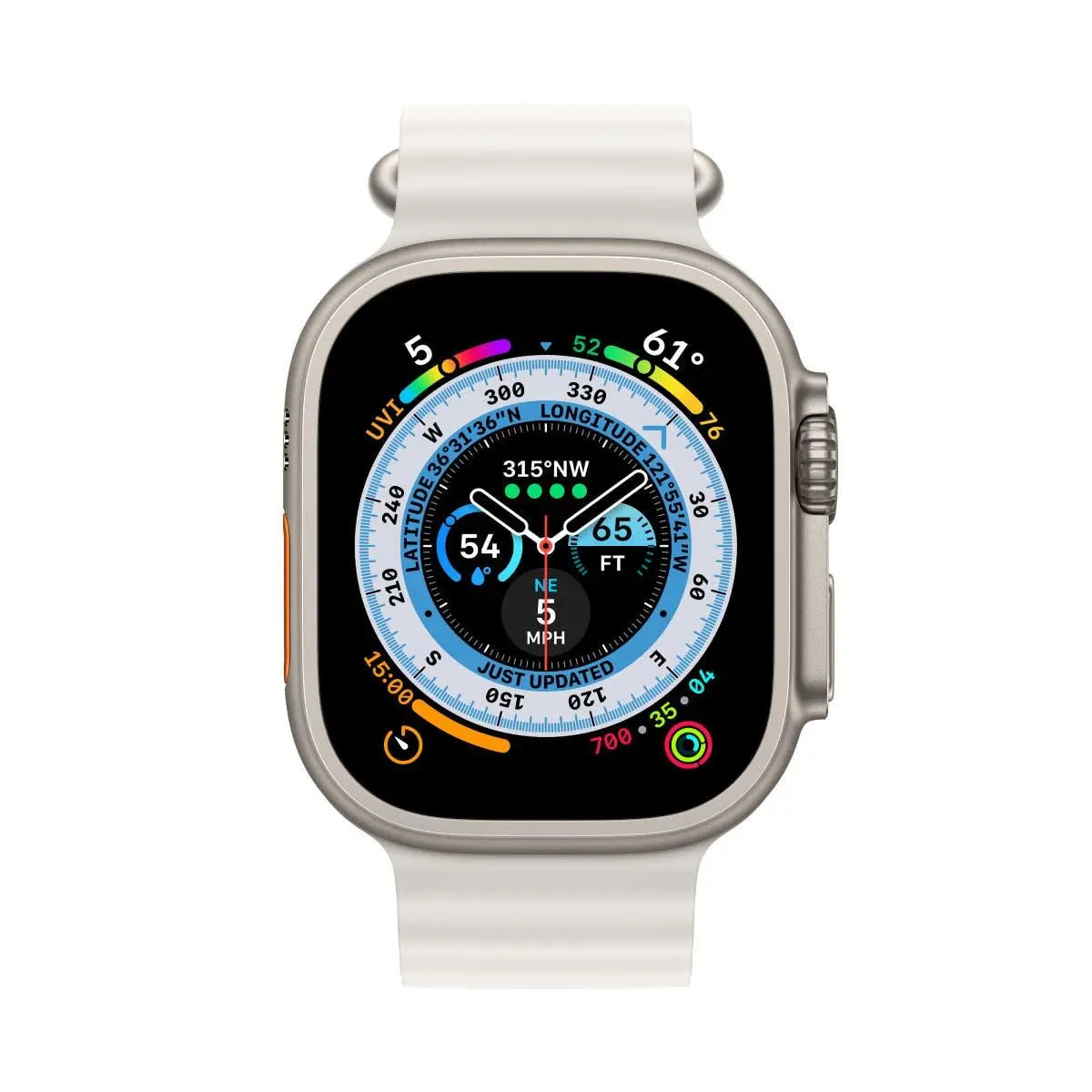 Apple Watch Ultra Titanium Case 49mm-Size: 49mm-Strap Style: Alpine Loop-Color: Green-Ennap.com