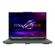 لابتوب ASUS ROG Strix G16 G614 من الأمام والغطاء مفتوح